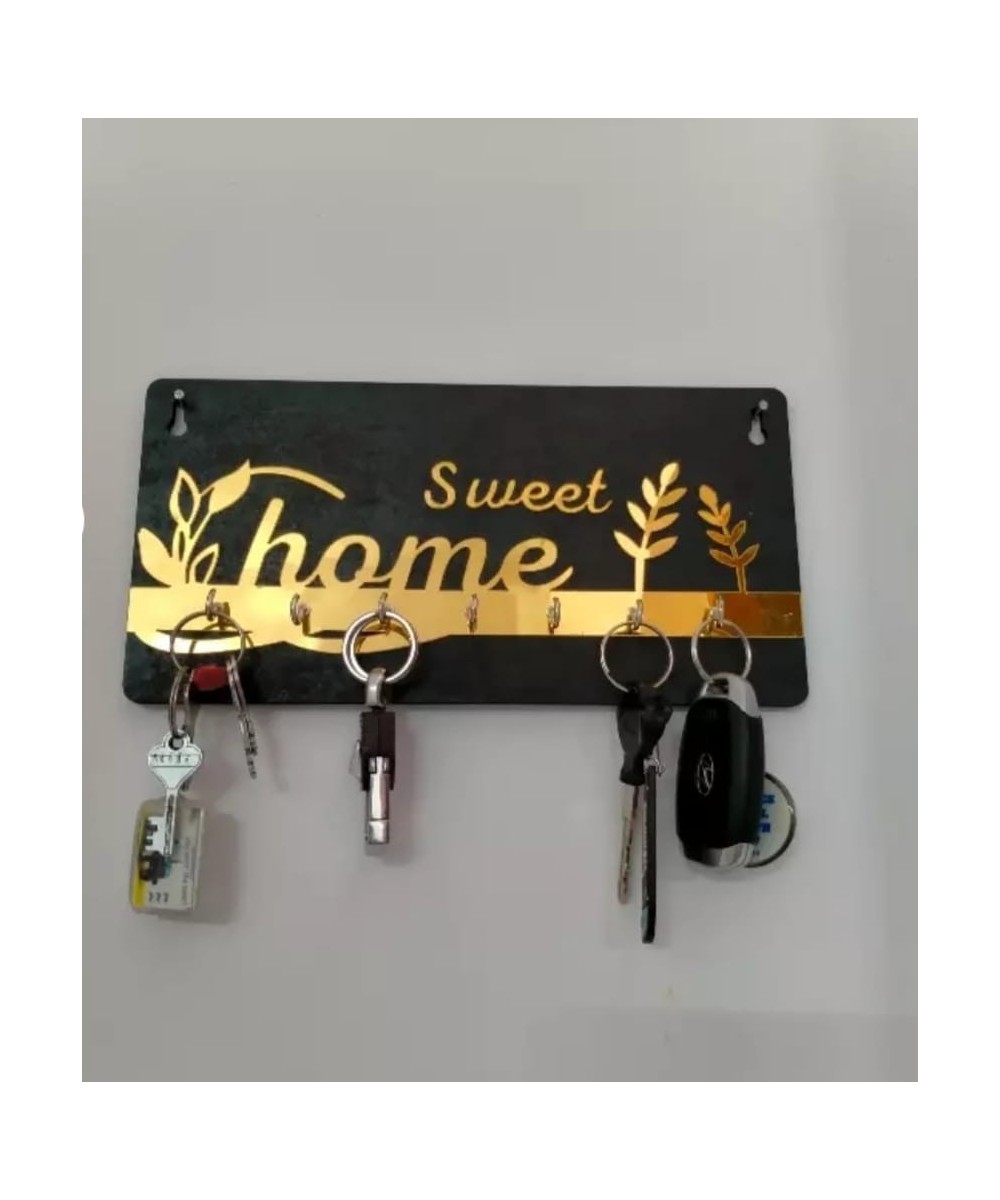 Nitya Trends Sweet Home Wooden Key Holder
