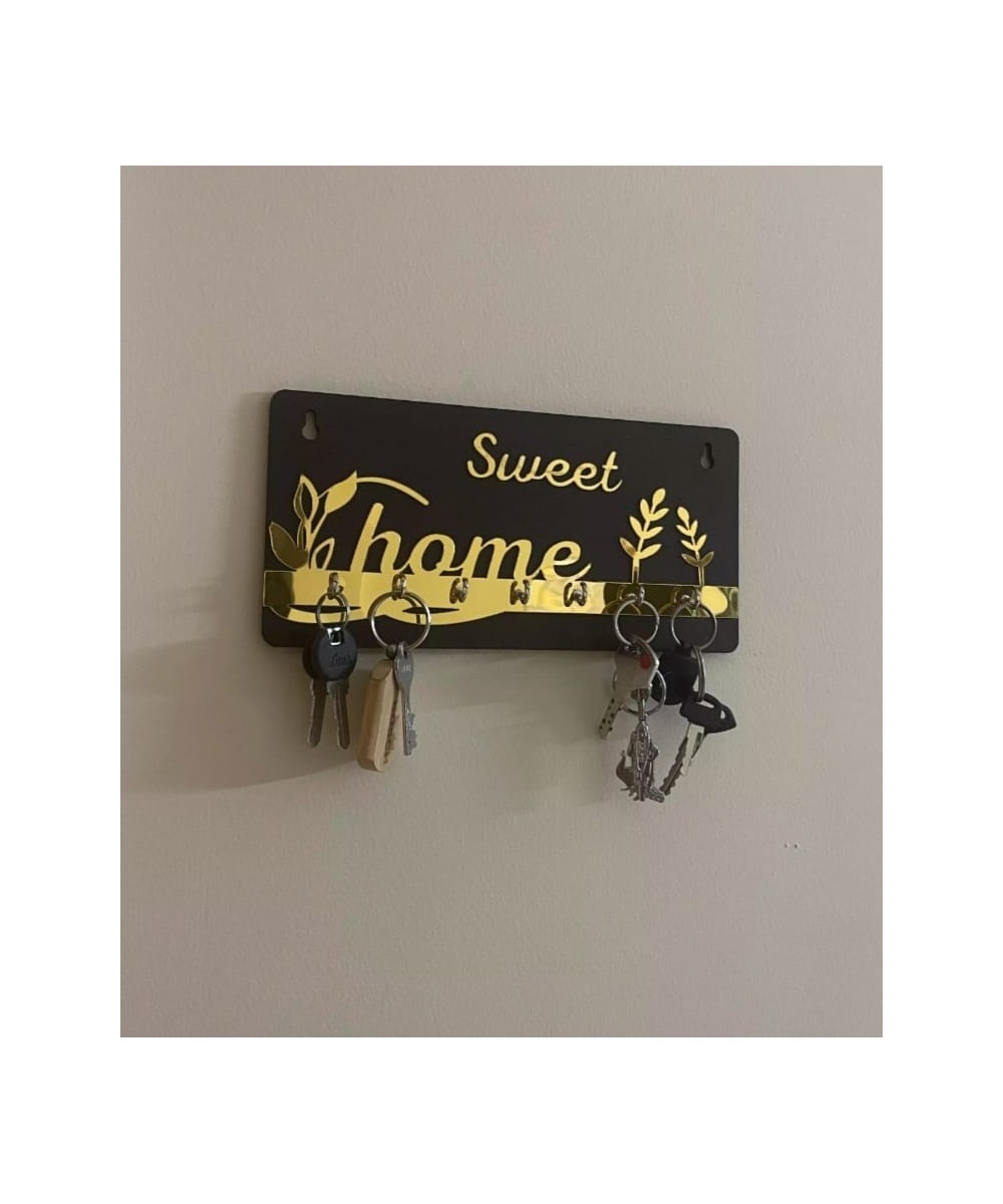 Nitya Trends Sweet Home Wooden Key Holder