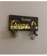 Nitya Trends Sweet Home Wooden Key Holder
