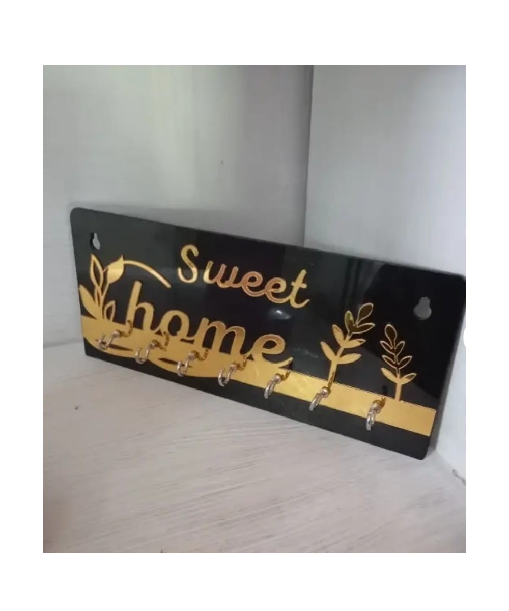 Nitya Trends Sweet Home Wooden Key Holder