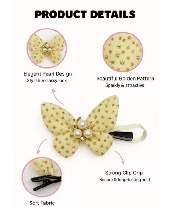 Nitya Trends Butterfly Hair Clips for Girls