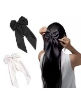 Retro Ribbon with Clips Women Girls Hair Accessories