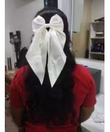 Retro Ribbon with Clips Women Girls Hair Accessories