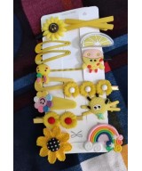 Korean Baby Hair Pin - Yellow