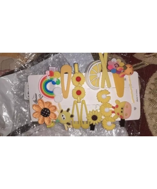 Korean Baby Hair Pin - Yellow