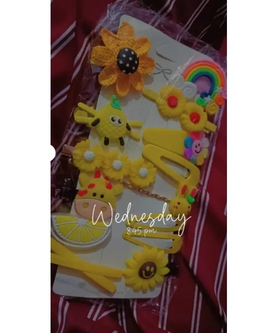 Korean Baby Hair Pin - Yellow