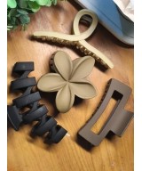 Hair claw matte big thick hair accessory anti slip clutcher