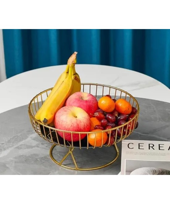 Fancy Fruit & Vegetable Basket Bowl with Stand for Dining Table/Kitchen