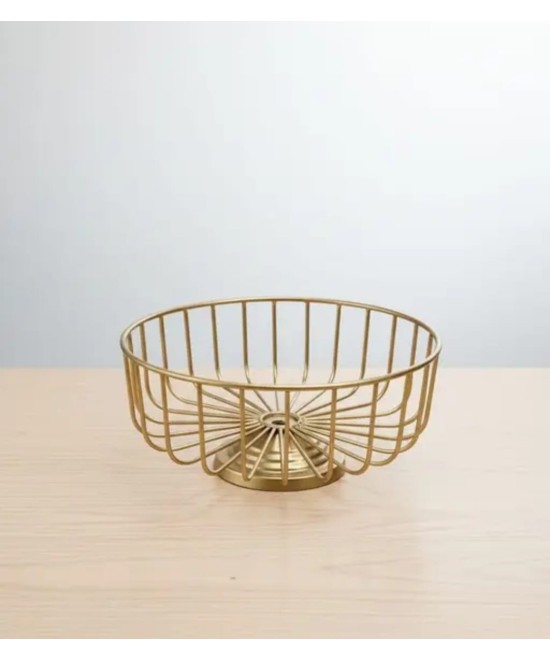 Beautiful Elegant Metal Wire Basket For Kitchen & Dining Table
