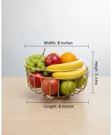 Beautiful Elegant Metal Wire Basket For Kitchen & Dining Table