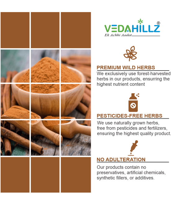 Premium and Natural Vedahillz Cinnamon Powder – Spice for Flavor, Wellness, and Everyday Health